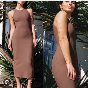 Gil Rodriguez Drew Thermal Tank Midi Bodycon Dress XS New With Tags